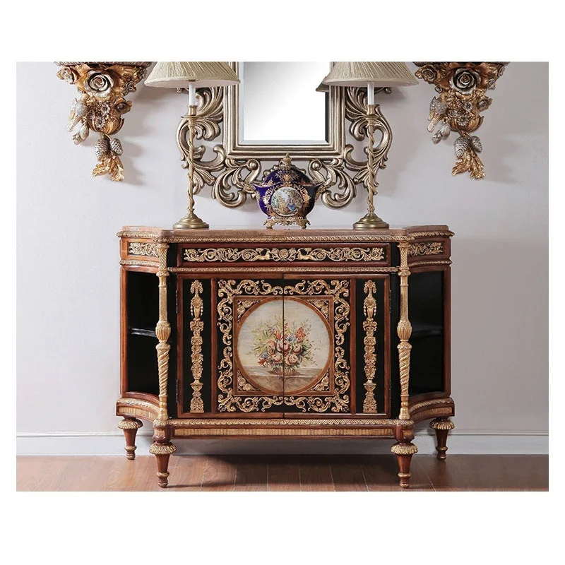 Neoclassical English Furniture French Series Corridor Cabinet Entryway Cabinet Storage Cabinet Furniture
