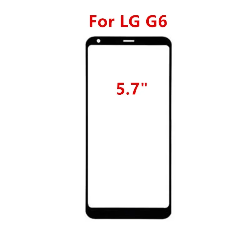 Outer For LG Q6 Q7 G6 G7 G8X G8S V60 Q730 Q92 Front Touch Panel LCD Display Screen Glass Cover Repair Replace Parts