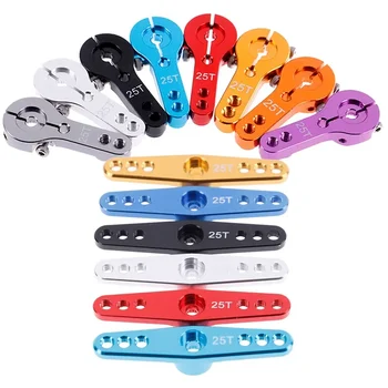 อลูมิเนียมอัลลอยด์ 25T M3 พวงมาลัย Servo Arm สําหรับ RC รถ Crawler แรงบิดขนาดใหญ่ Digital Coreless Servo อะไหล่