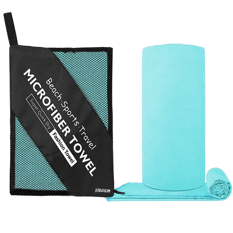 1-Stück Mikrofaser-Reisehandtuch, Schnelltrocknendes Handtuch Super Saugfähig Kompakt Leichtgewichtig für Strand, Fitness, Pool, Bad, Yoga – Detail 12