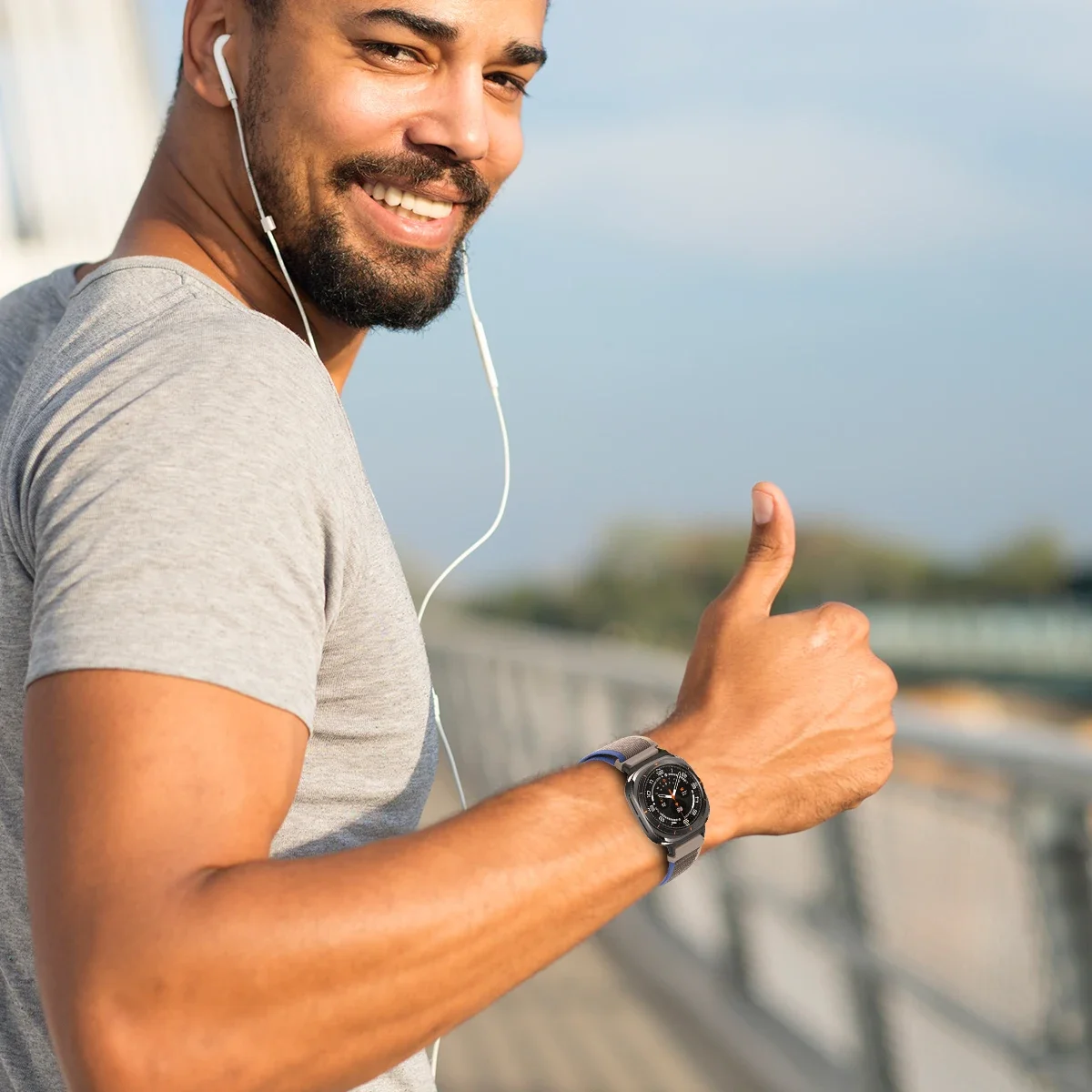 Cinturino in nylon per Samsung Galaxy Watch 8 40mm 44mm 8Classic 46mm Bracciale sportivo per cinturino Galaxy Watch 7 Ultra 47mm