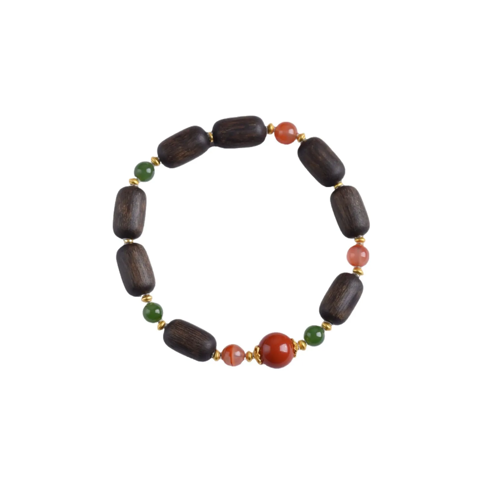Vietnamese Nha Trang Purple Agarwood Nan 0.8 Agarwood Bracelet Sinkable Jadeified Free Form Unisex Collectible Jewelry