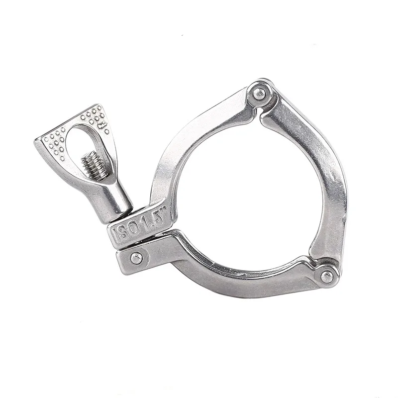 

SAP 1.5" 2" 2.5" 3" 3.5" 304 Stainless Three Section Sanitary Tri-Clamp Fitting For Homebrew Beer