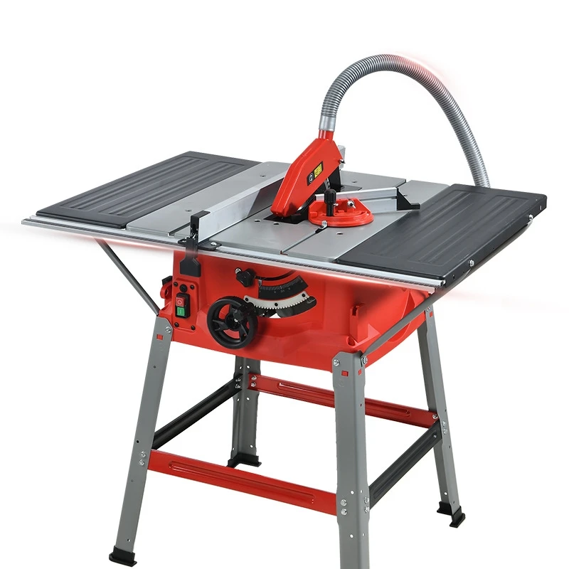 Mini horizontal woodworking panel saw with motor 220V 1.8kW power multifunctional household wood cutting machine