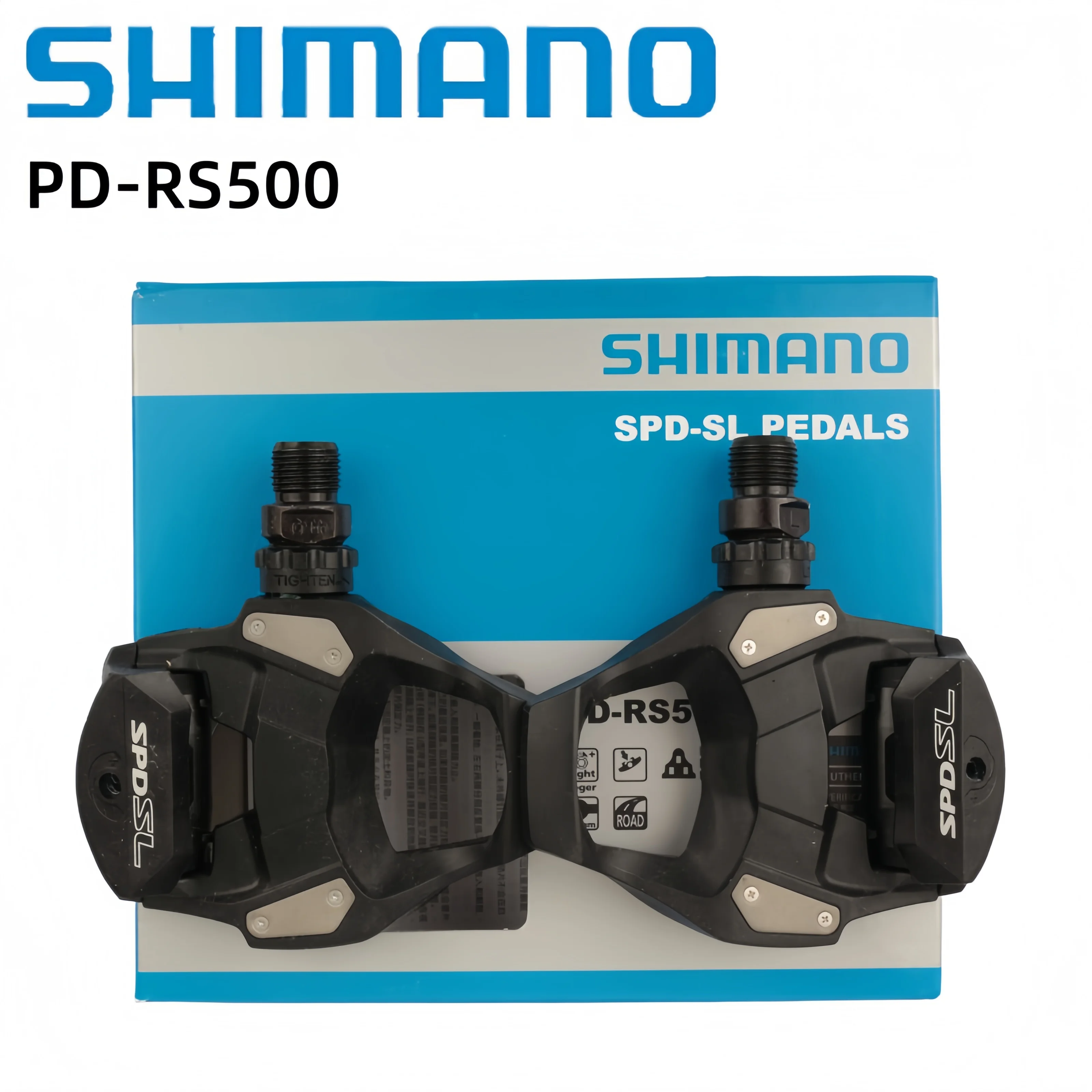 

Педаль Shimano SPD-SL PD-RS500 с шипами SM-SH11 для педали шоссейного велосипеда, аксессуары для велосипеда с коробкой, оригинальный Shimano