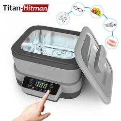 Ultrasonic Split Tipo Cleaner com Display HD, Equipamentos Médicos, Jóias, Anel, Relógio, Óculos, Grande Capacidade, 1200ml