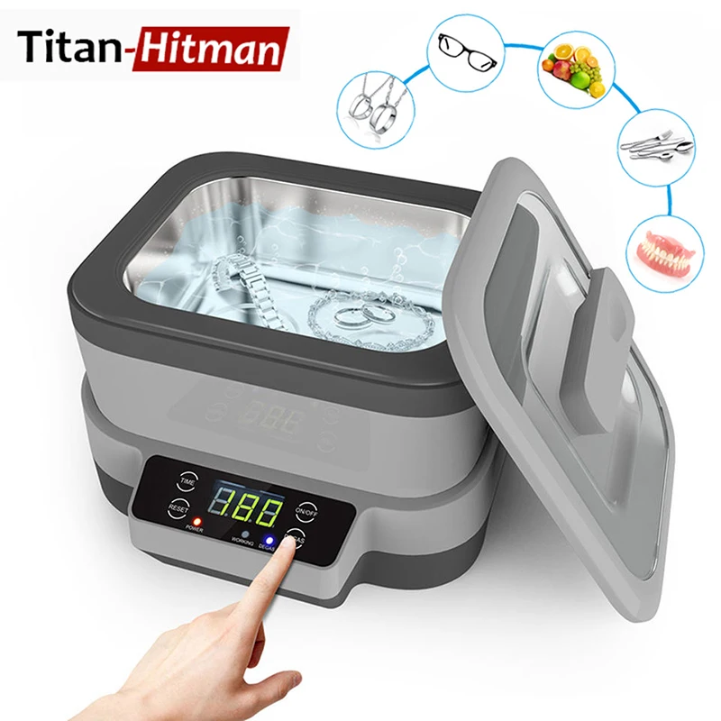 Ultrasonic Cleaning 1200ml Large Capacity Glasses Jewelry Ring Watch Medical Equipment Split Type Cleaner With HD Display