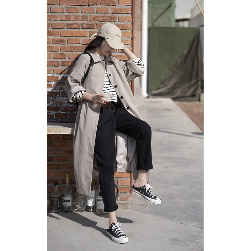 

Пальто Ele Longline Jaet с воротником-стойкой свободного кроя Sari Sle een цвета хаки от Elephant And Girfe 303202, весна 2023