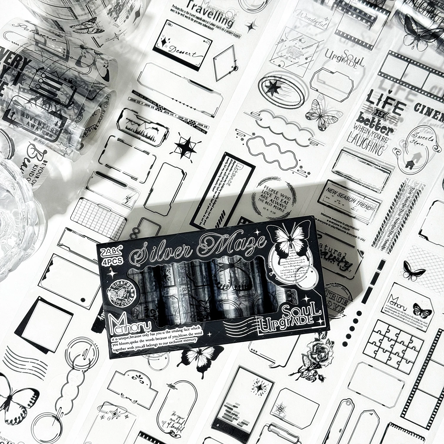 2 แพ็ค/ล็อต Old Dream Melody Series น่ารักน่ารัก Retro ตกแต่งเทป PET