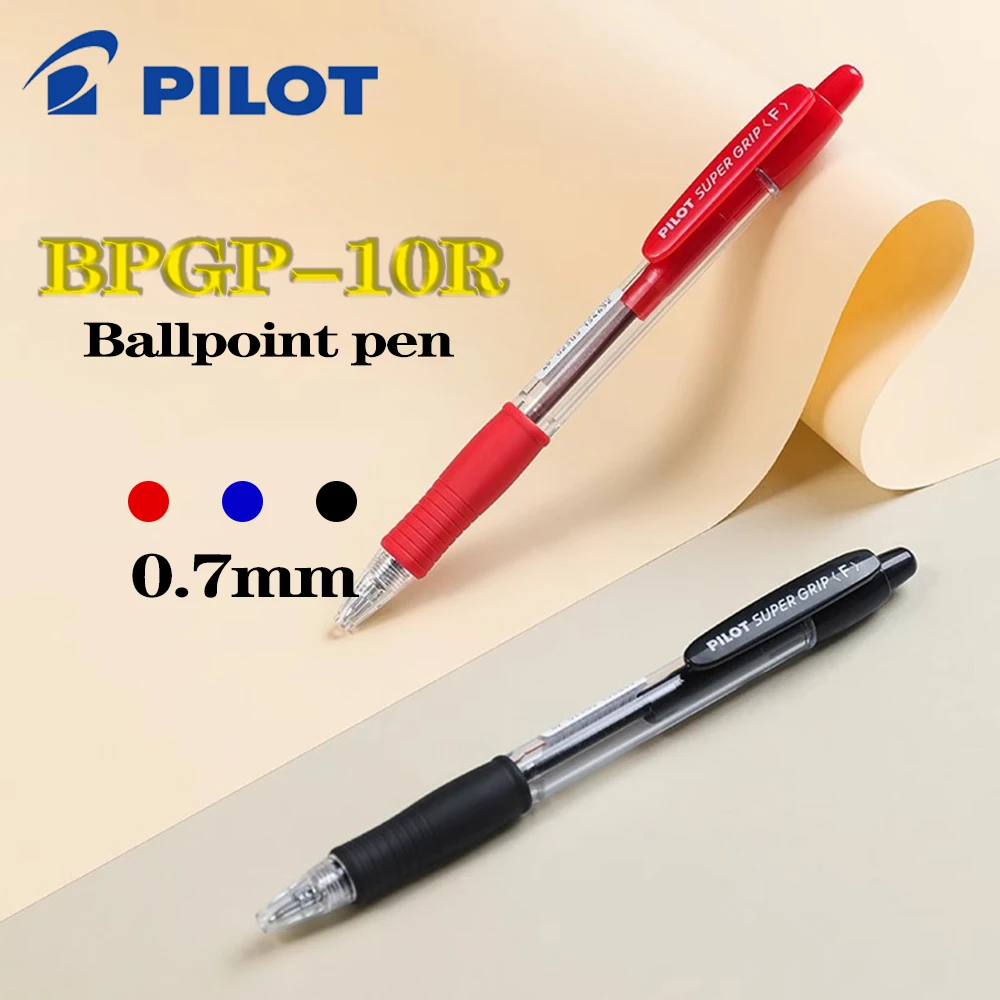 

6 PCS/set Japan Pilot Ballpoint Pens BPGP-10R-7 0.7mm Press Type School or Office Stationery Smooth Writing School Acsesories
