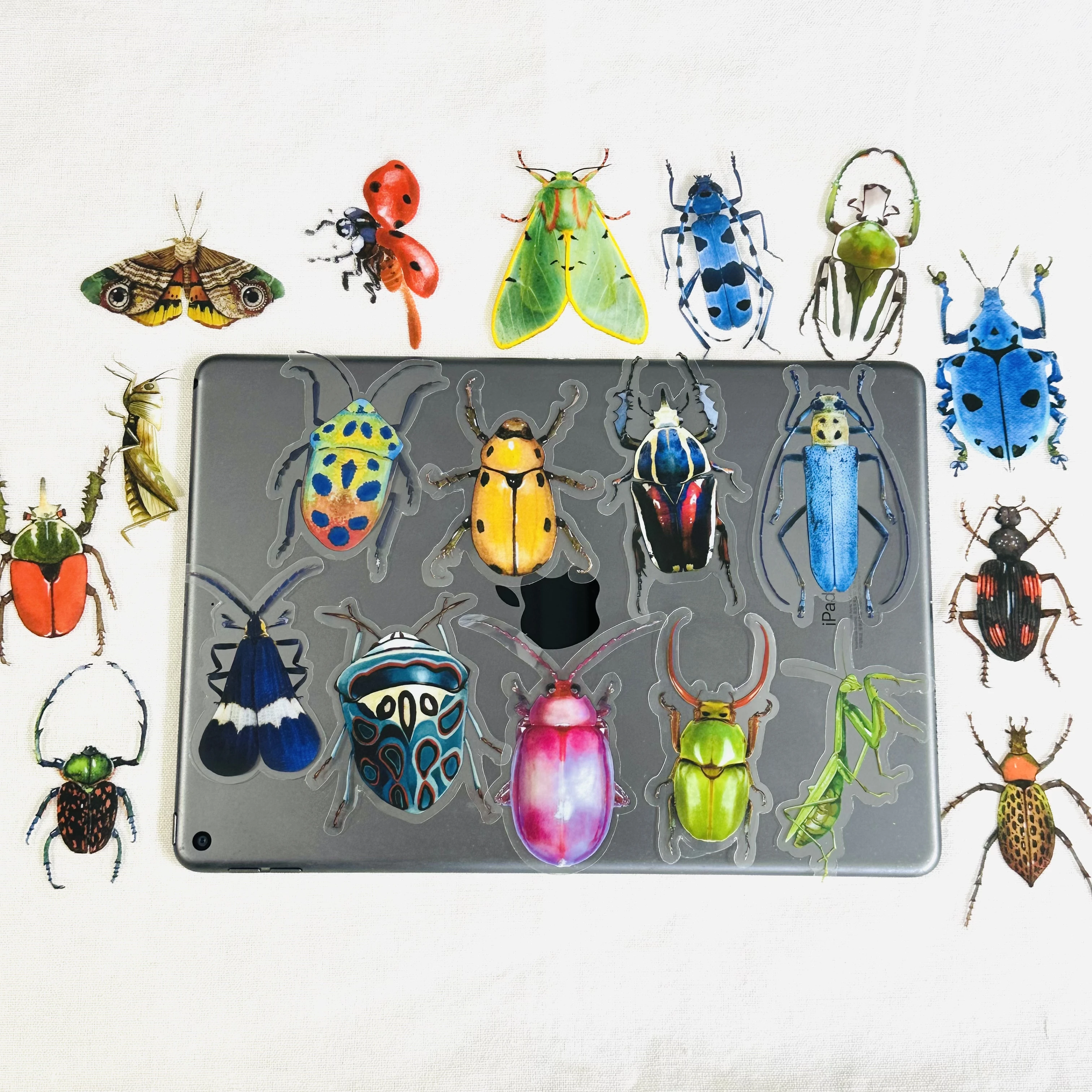 20PCS Vintage Crustacean Insect Specimen Sticker DIY Scrapbooking Journal Collage Phone Diary Photo Album Gift Decoration