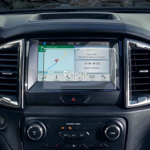 Imagen 2 del producto Película protectora de vidrio templado para Ford Ranger 2019 2020 2021, película de navegación GPS para coche, pantalla LCD, accesorios de película antiarañazos