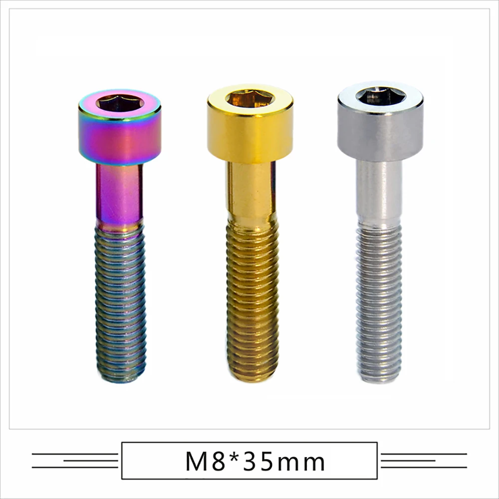 1 stks M8 Cap Head Hex Socket Schroef Lengte 20/25/30/35/40/45/50mm voor Fiets Motor Auto