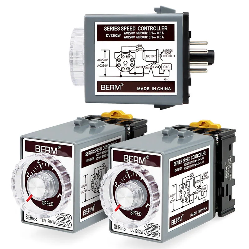 DV1204W DV1202W Regulator AC Motor Speed Control Switch 220V AC Motor Speed Controller Regulate 220VAC for Elevators