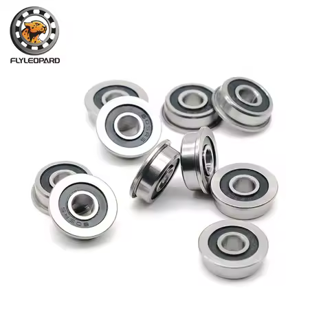 (5PCS/lot) F6800 RS 2RS LF-1910RS Flanged Flange Deep Groove Ball Bearings 10 x 19 x 5mm High Quality