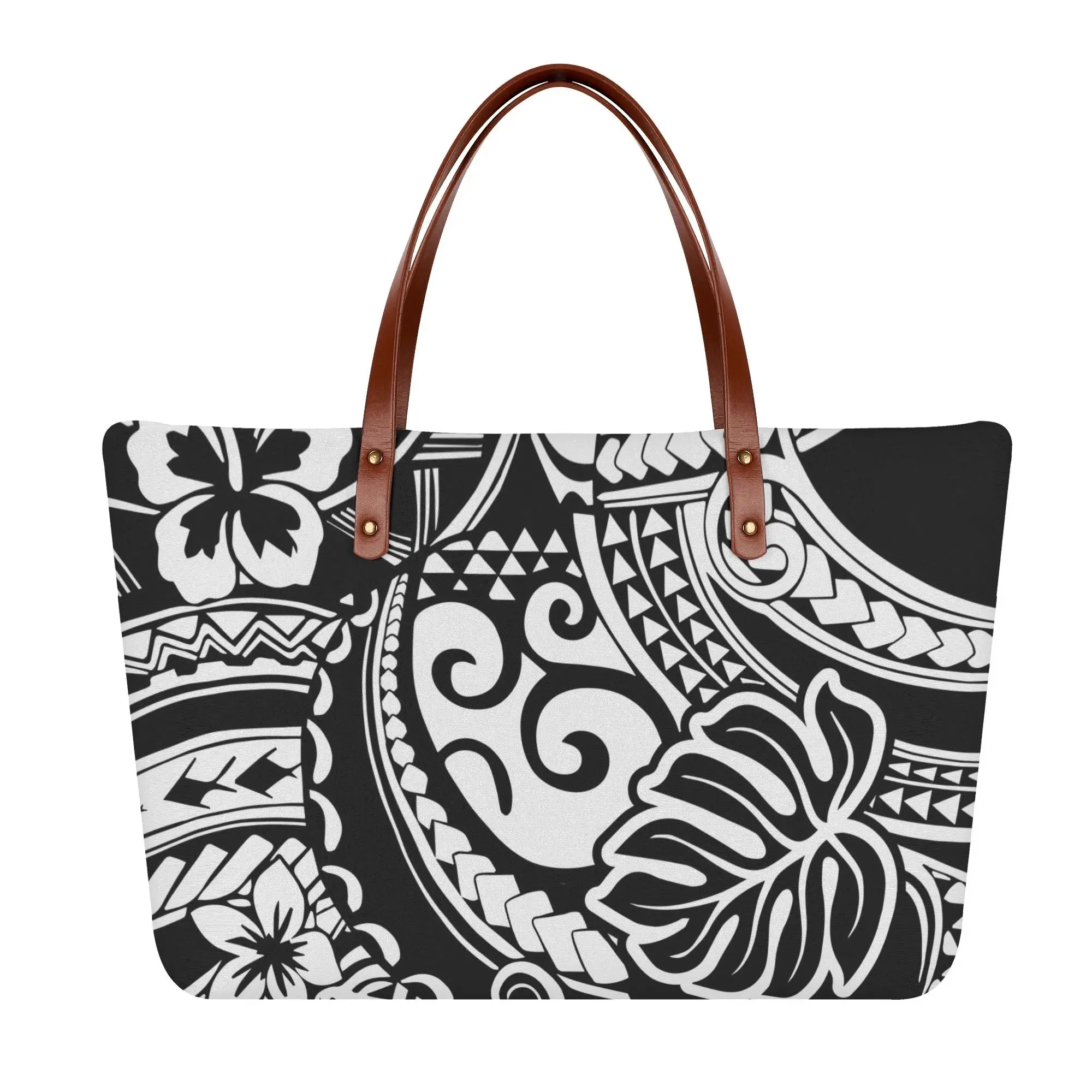 

Полинезийская женская сумка с цветочным узором, на заказ, с принтом Самоа, для вечеринок, большая вместимость, стильная сумка через плечо