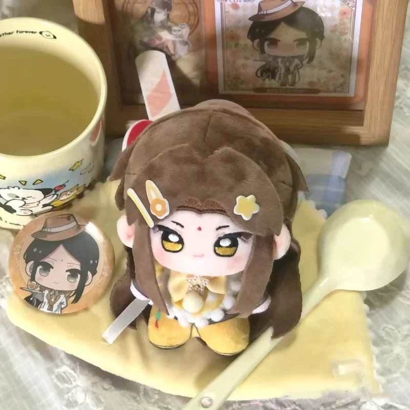 10 سنتيمتر Mdzs مطبوعة القطن دمية أنيمي الطرفية الذهبي ضوء ياو الأزرق شي تشن نو الجسم سمة دمية Pp القطن ملء المشجعين لعبة