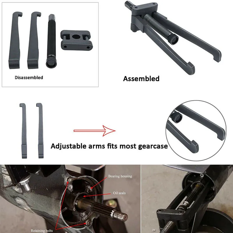Boat Lower Bearing Carrier Puller for Yamaha, Johnson, Evinrude, Mercury, Honda, Mercruiser, Fit Most Gearcases 115hp and Above