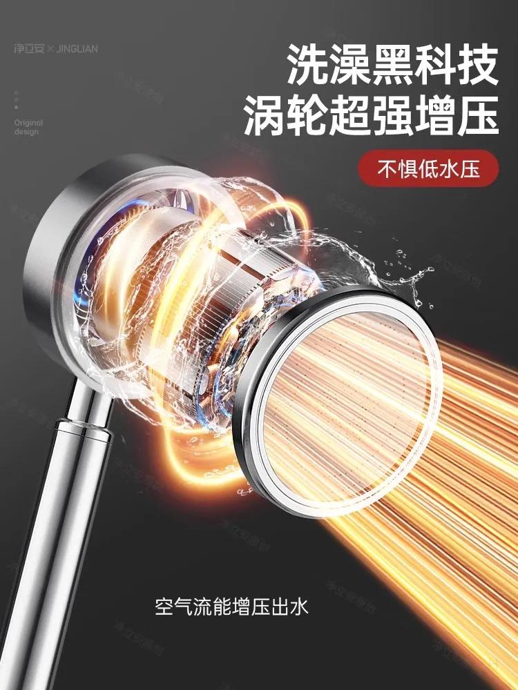 New 304 Stainless Steel Shower Head High Pressure Handheld Large Flow Water Saving Filters Rainfall Faucet Bathroom Accessories