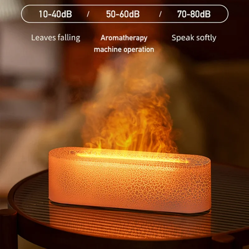 7 เปลวไฟสีสันสดใส USB Air Humidifier น้ํามันหอมระเหย Essential ห้องนอนโยคะน้ํามัน Diffuser กลิ่นหอม Diffuser