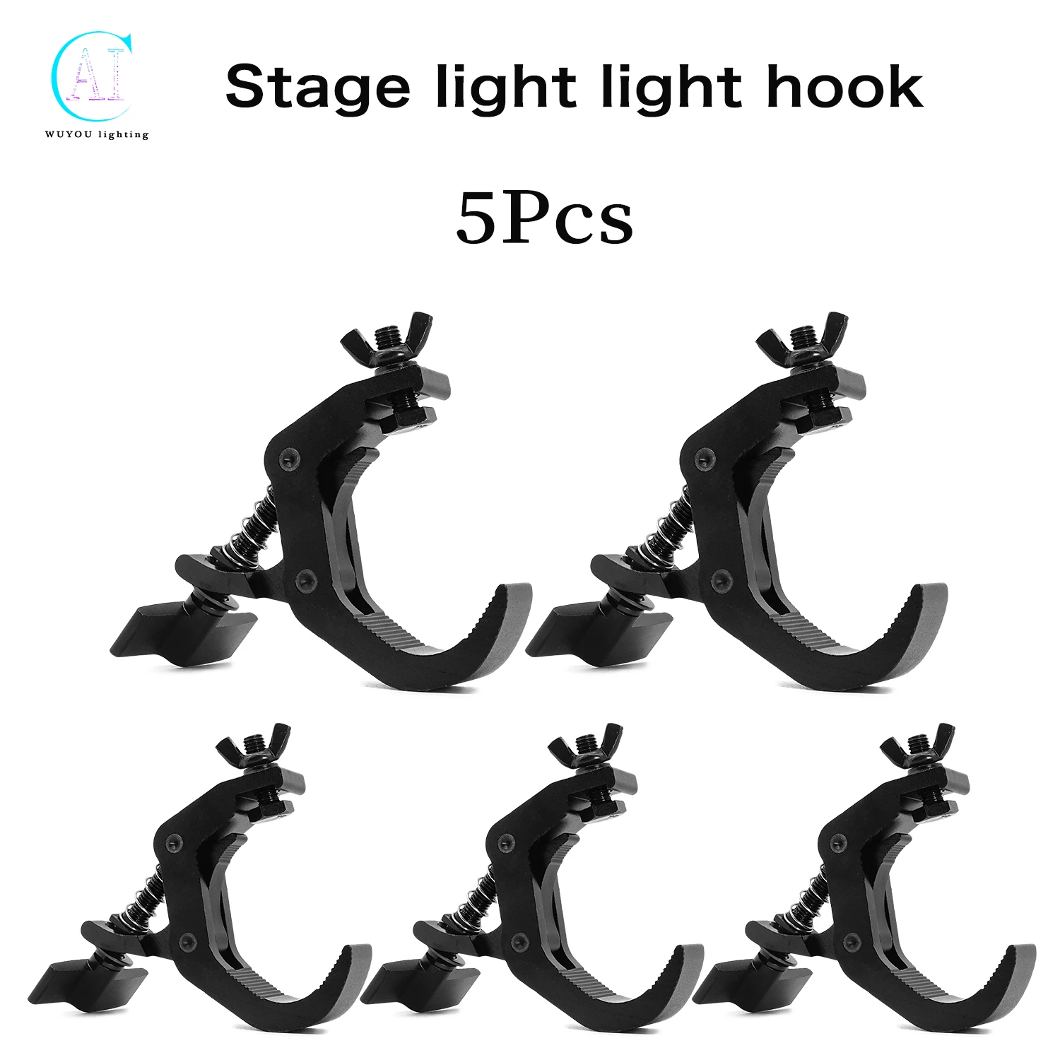 5Pcs/Lots 40-60mm Stage Light Hook Aluminum LED Par Light Moving Head Light Clip DJ Disco Stage Truss