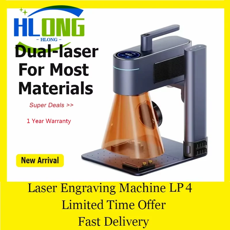 

Laserpecker Laser Engraver Machine Mini Portable Printer for Metal Wood Plastic Dual Laser Engraving and Cutting Tools BT 5.0 8K