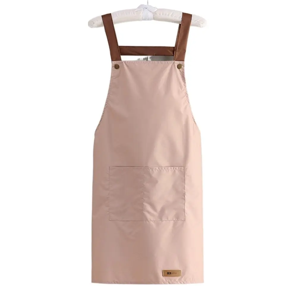 Waterproof and Oilproof Adult Apron PVC Sleeveless Aprons Workwear Studios Uniform Home Kitchen Cooking Apron