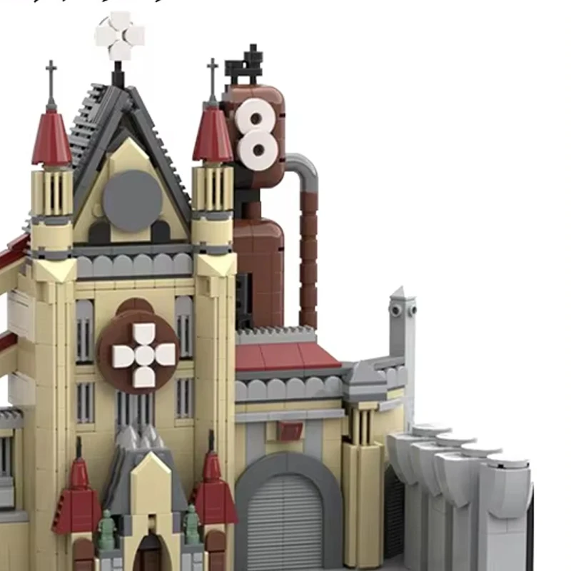 

Конструктор MOC: Серия «Городской пейзаж» — Модель пожарной станции, Архитектурные игрушки «Катедрала», Набор для сборки своими руками, Коллекционные подарки