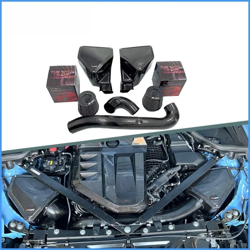 

100% сухая система впуска холодного воздуха из углеродного волокна для M3 G80 M4 G82 S58 2021-UP