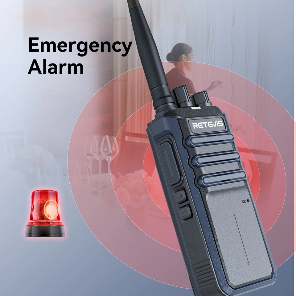 Retevis RT86A Walkie-Talkie, professionell, große Reichweite, lange Akkulaufzeit, langlebig, 2500 mAh, Zwei-Wege-Radio für Outdoor-Geschäfte – Detail 17