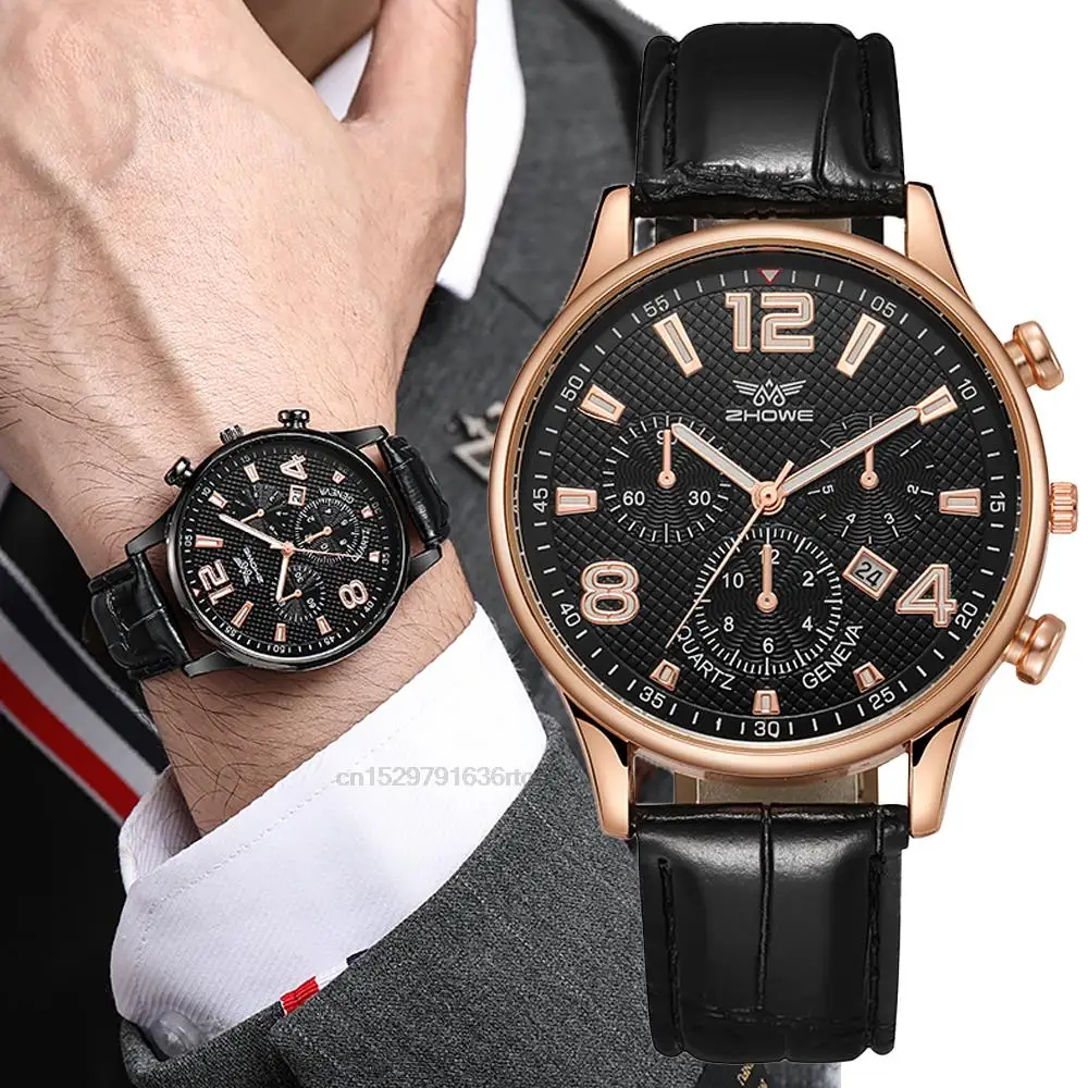 Fashion Hot Calendar Men\'s Watches Top Brand Luxury Men Wrist Watch Leather Quartz Watch Sports Male Clock Relogio Masculino