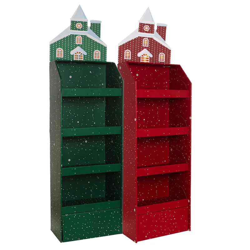 

Paper Christmas gift cabinet display stand Figure display stand Display stand Corrugated paper