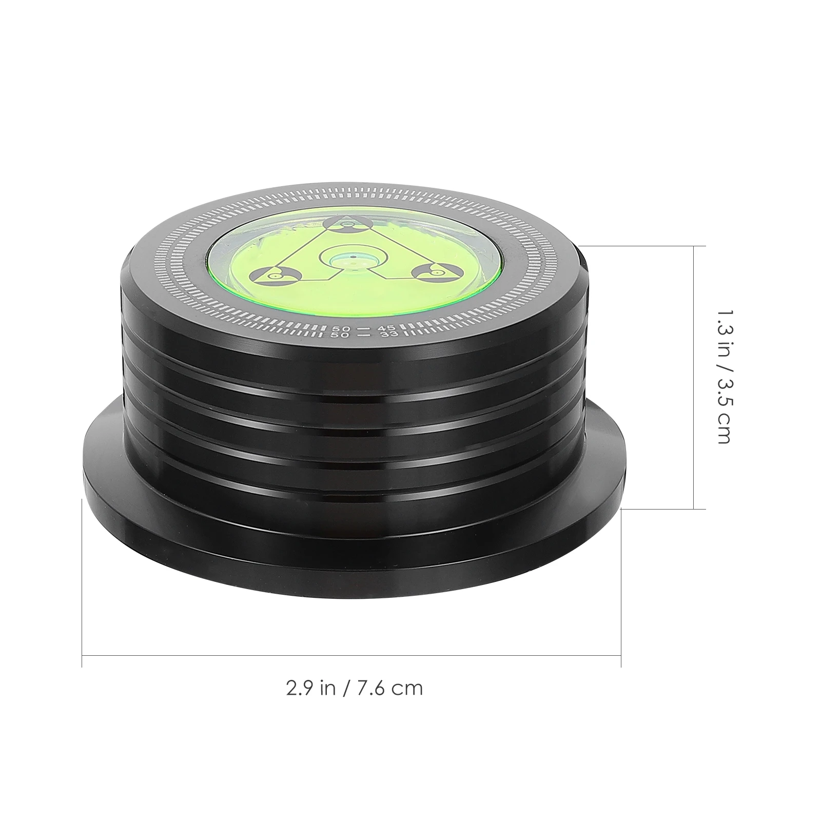 

Premium Aluminum Alloy Vinyl Record Stabilizer Anti-Vibration Disc Turntable Weight Clamp Enhanced Sound Quality Durable Metal