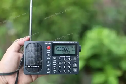 QODOSEN SR-286  FM/LW/MW/SW Ultra-High Sensitivity Multi-band Radio 3200MAh 18650 Battery