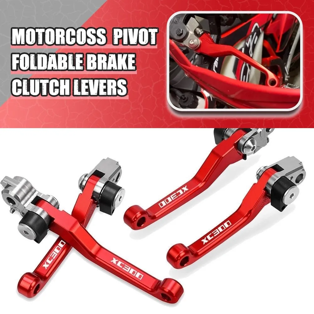 

Motocross Foldable Pivot Dirt Bike CNC Aluminum Brake Clutch Levers Cable Lever Handle For GASGAS XC300 XC 300 2017 2018