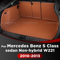 For Mercedes Benz S Class sedan Non-hybrid W221 2010-2013 12 Auto Full Coverage Trunk Mat Car Cover Pad Cargo Liner Interior