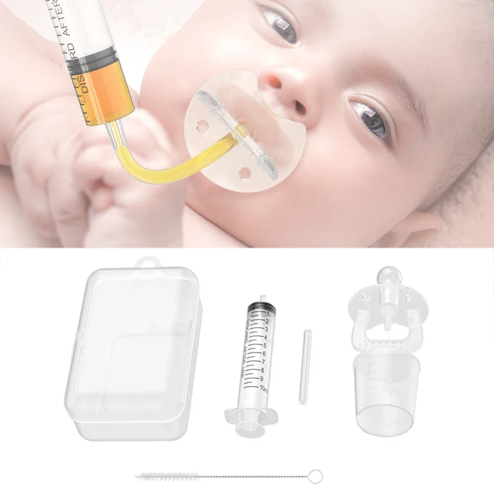 Baby Dropper Dispenser Transparent Pacifier Medicine Dispenser Needle Feeder Squeeze Medicine Syringe Kids Feeding Utensils