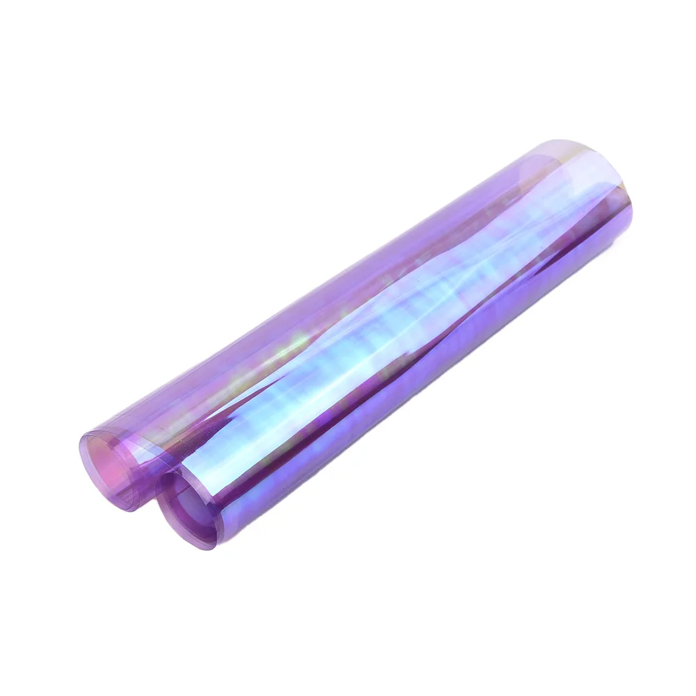 1pc Car Film Sticker Chameleon Neo Chrome Headlight Taillight Fog Gloss Vinyl Tint Symphony Purple 60x30cm Exterior Accessories