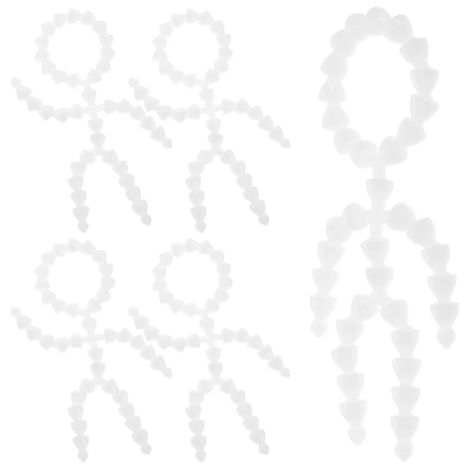 

5 шт. подвижных фигурок с гибкими пластиковыми шарнирами для художественных работ, бесшумные, с хлопковым наполнением, для создания поз