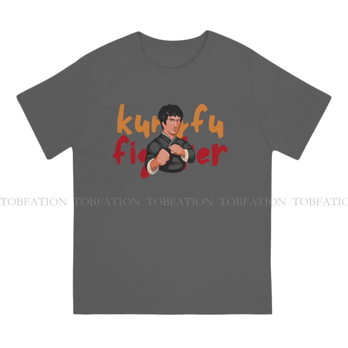 Kungfu TShirt for Men Fighter Basic Leisure Tee T Shirt Novelty Fluffy