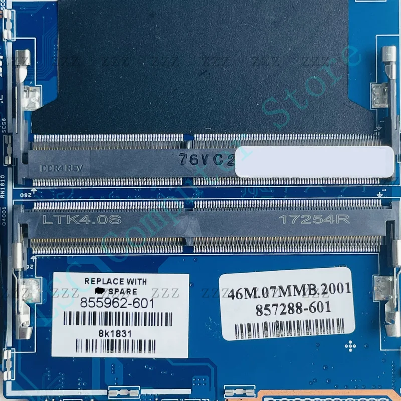 ZZ FOR HP Pavilion X360 13-U I3-6100U Motherboard 855962-601 855962-001 DAG71AMB8D0