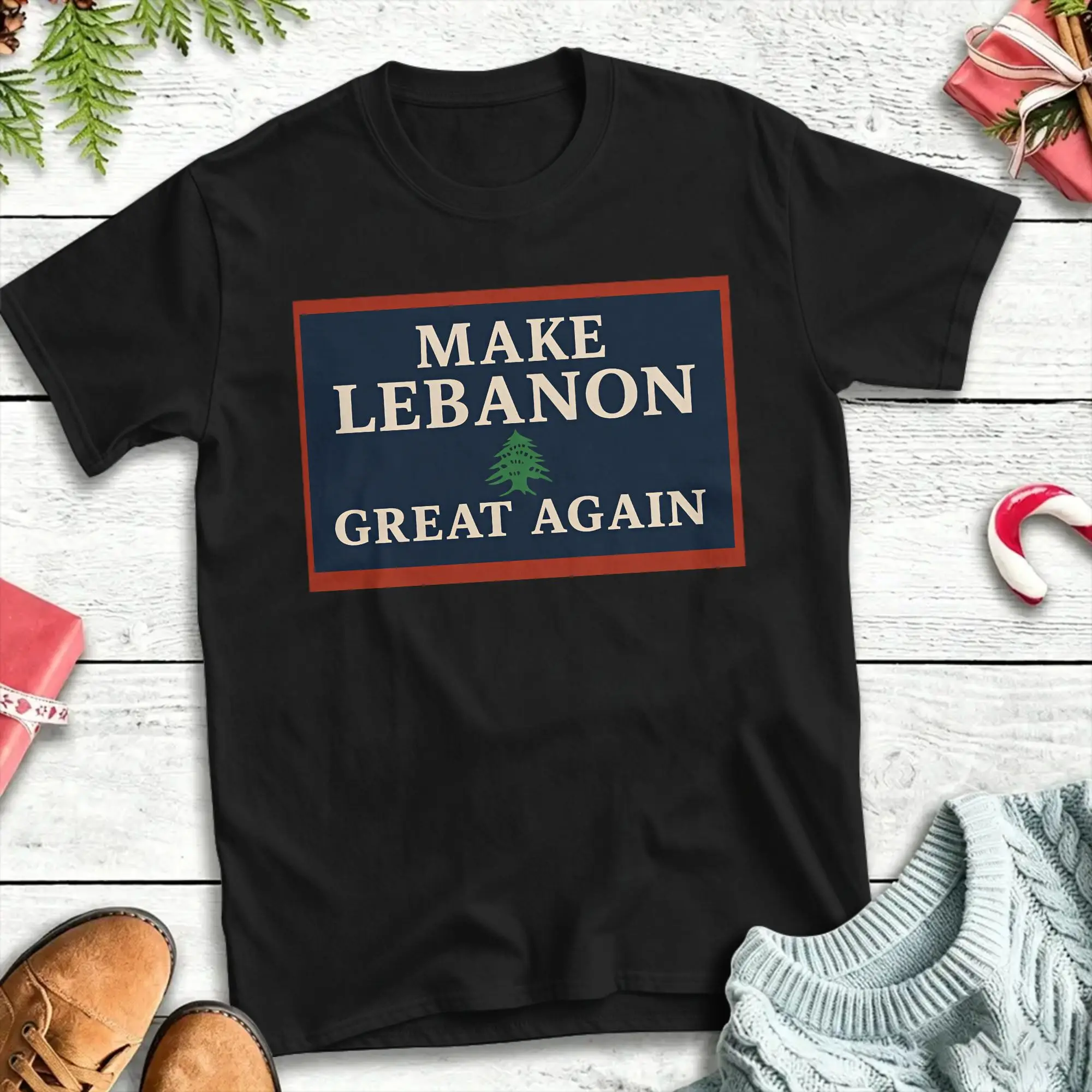 Make Lebanon Great Again  Cotton T Shirt For Mens Summer  Y2K Casual T-Shirts Leisure Tee Shirt Big Size Pattern Tops