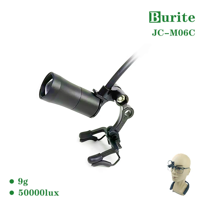 

Burite 3W Dental LED Clip-on Headlight(JC-06) Only The Lamp Part With Battery paired loupes