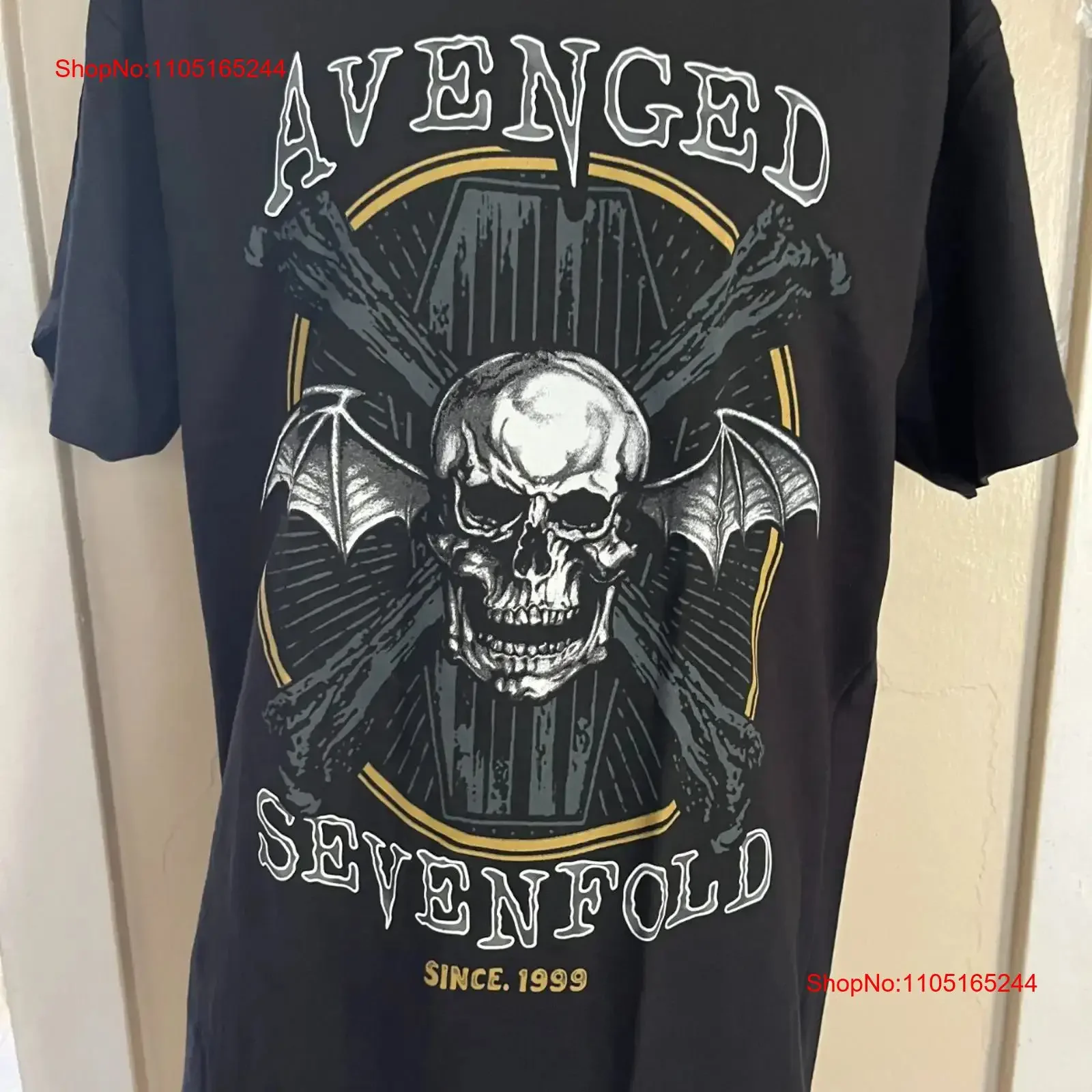 

ФУТБОЛКА AVENGE SEVENFOLD Цвет ЧЕРНЫЙ Размер L винтажный стираный удобный топ для повседневной носки Растянутый мягкий унисекс универсальный