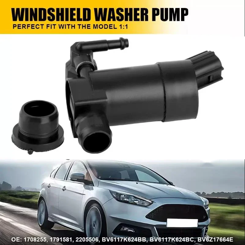 1pc Auto Front Windshield Windscreen Washer Pump Motor 2205506 for Ford Focus Mk3 2011-2018 Bv61-17K624-Bb Car Accessories
