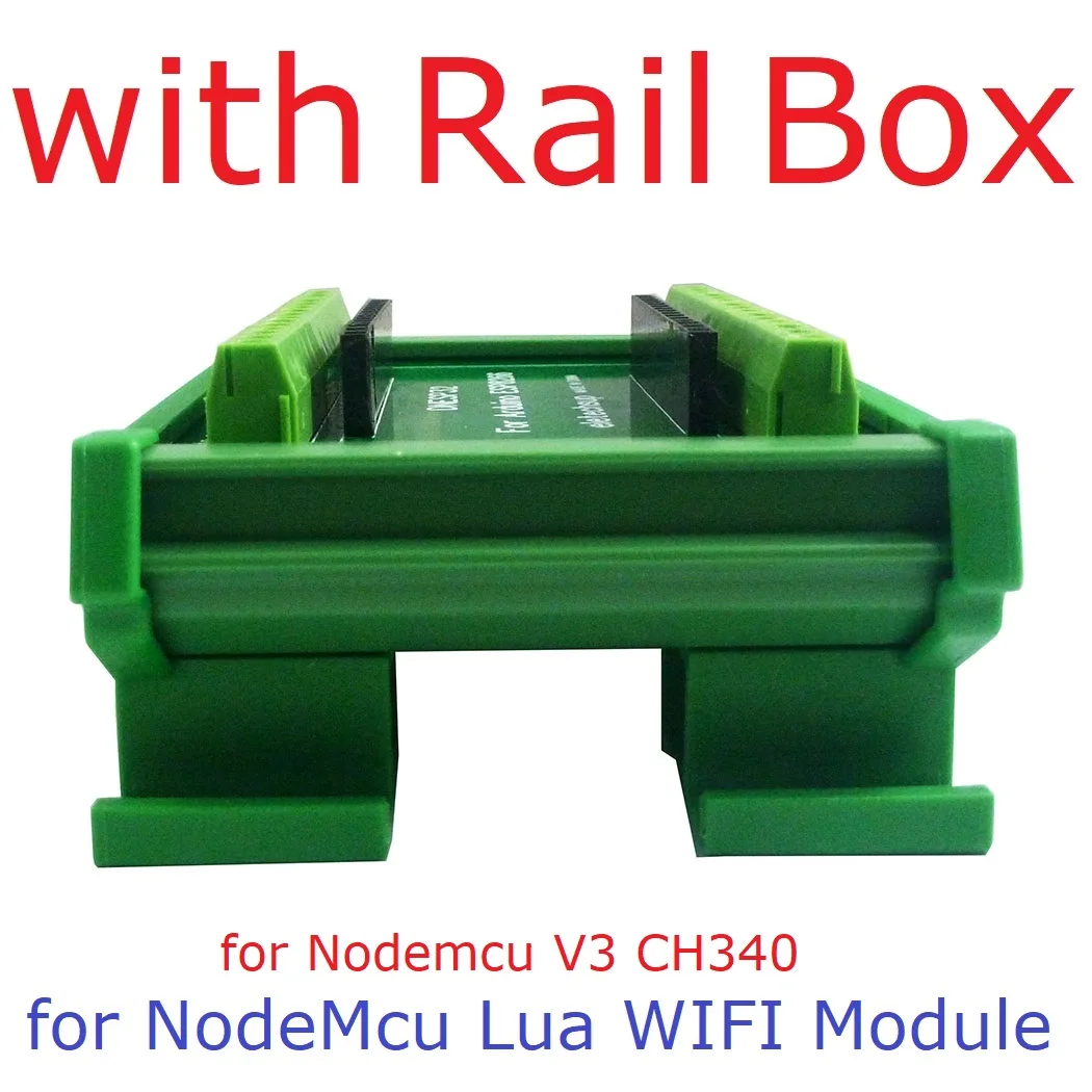 2.4G NodeMcu Lua WIFI ESP8266 Wifi GPIO DIN Rail Box Expansion Board for Arduino PLC