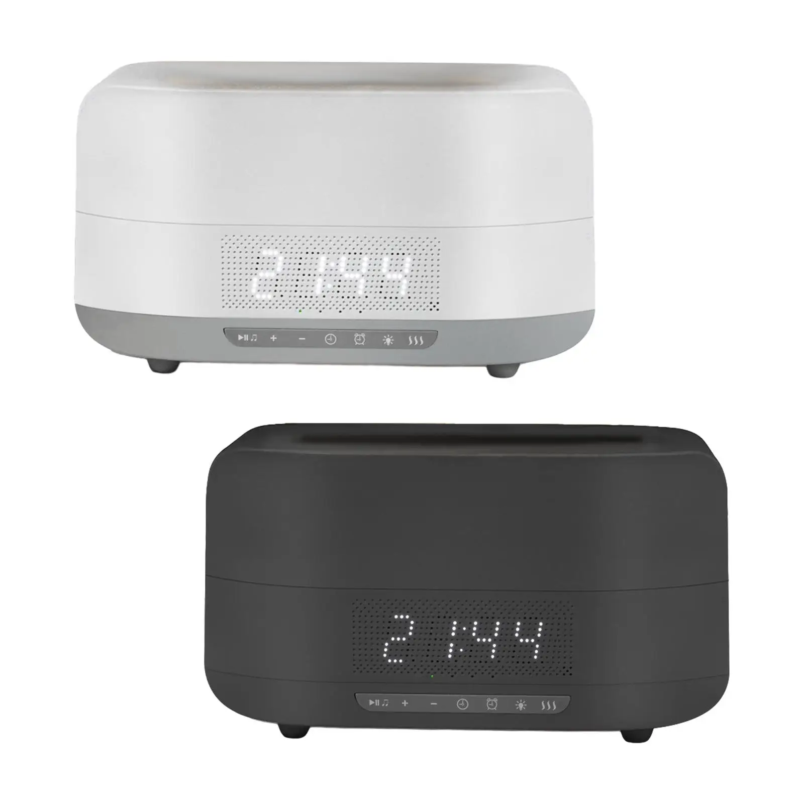 Difusor de aire de llama para habitación de bebé, difusor de aroma de 12W, humidificador de llama con luz nocturna