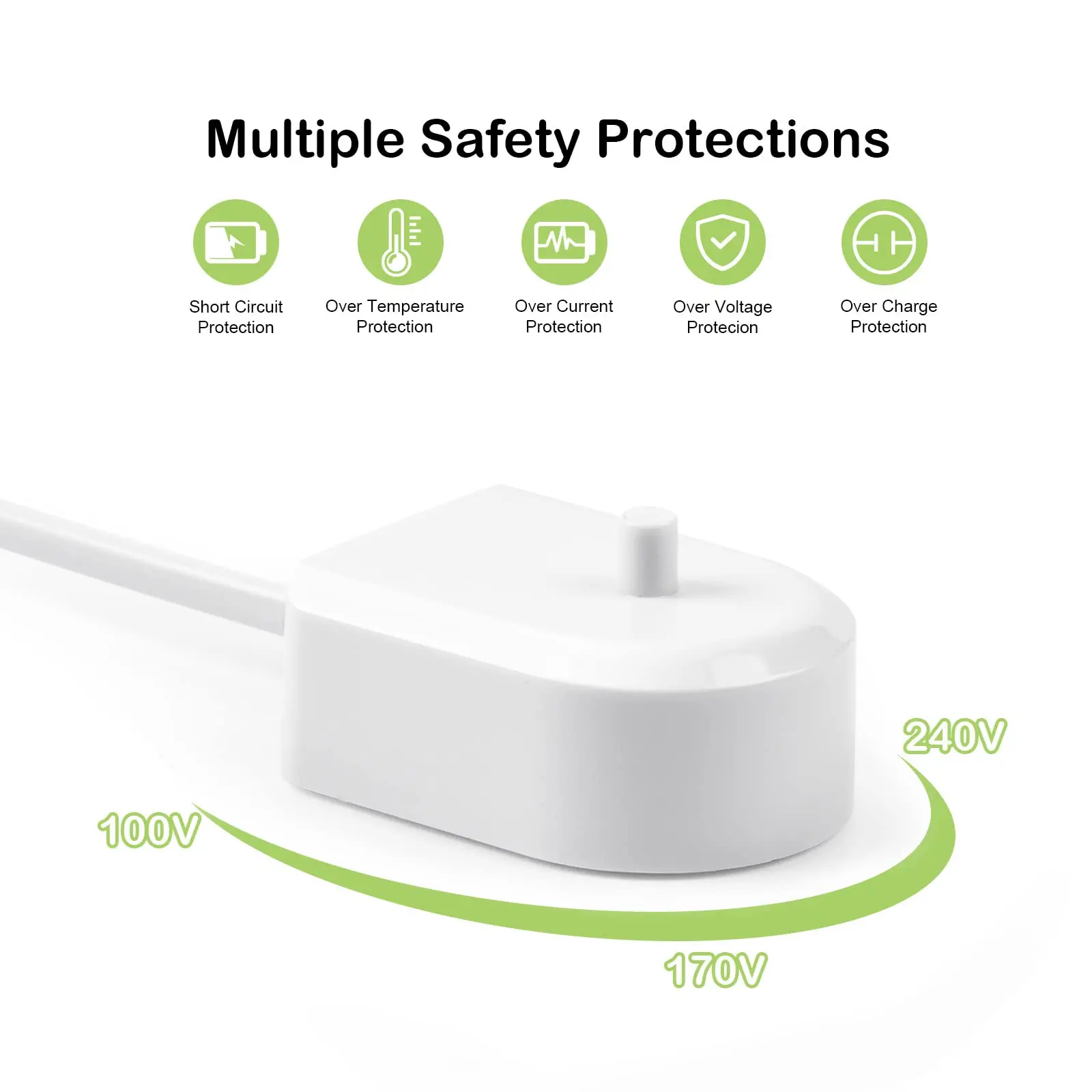 Brangdy Charger Base for Philips Sonicare Electric Toothbrush HX6100 HX3000 HX6000 HX8000 HX9000 Series Toothbrush