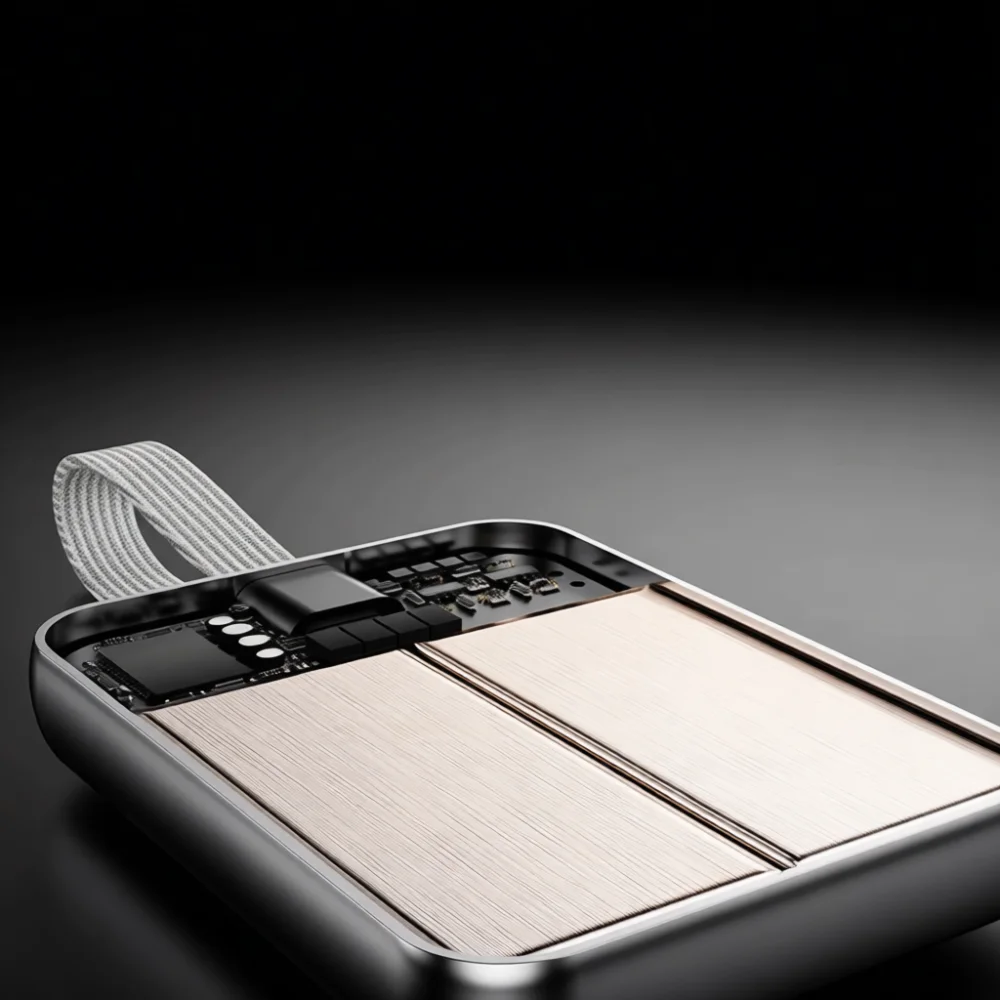 High Speed Fast Charging Power Bank 20000mAh Built In Cables Ultra Portable External Battery Mini Pocket Size Charger
