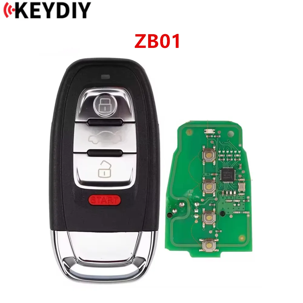 1/3/5PCS KEYDIY ZB01 Smart Universal Remote Key KD 4 Buttons for Au-di Type or KD900/KD-X2/KD MINI Key Programmer